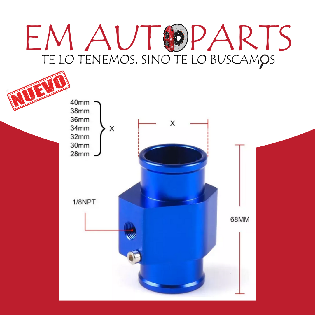 Adaptador Acople Para Valvula Reloj De Temperatura